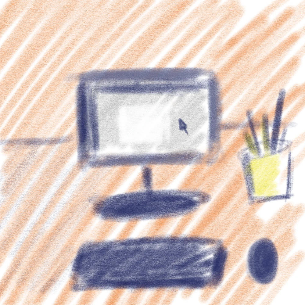 dessin d'un ordinateur